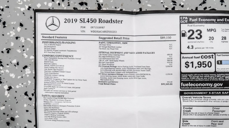 Used 2019 Mercedes-Benz SL-Class SL 450 | Pompano Beach, FL