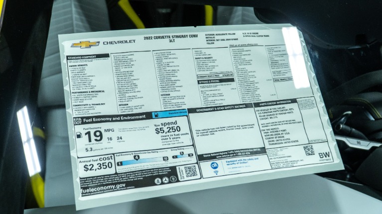 Used 2022 Chevrolet Corvette Stingray 3LT CONVERTIBLE C8r edition! Only 1k made (SOLD) | Pompano Beach, FL