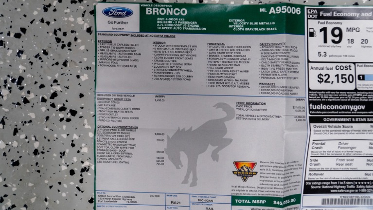 Used 2021 Ford Bronco Big Bend Custom | Pompano Beach, FL