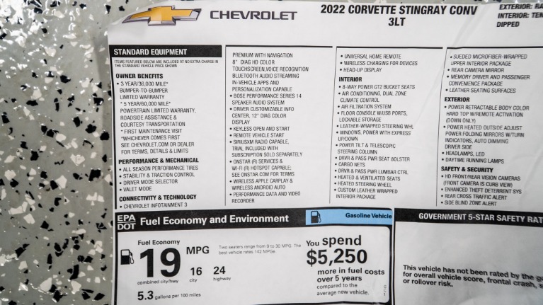 Used 2022 Chevrolet Corvette Stingray CONVERTIBLE 3LT Z51 | Pompano Beach, FL