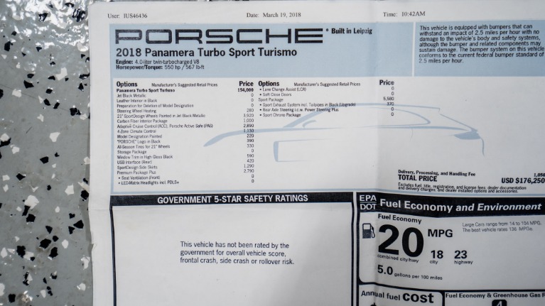 Used 2018 Porsche Panamera Turbo Sport Turismo | Pompano Beach, FL