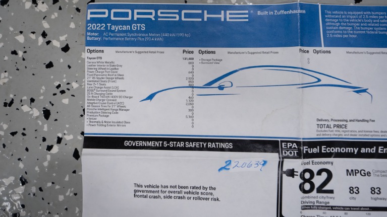 Used 2022 Porsche Taycan GTS | Pompano Beach, FL