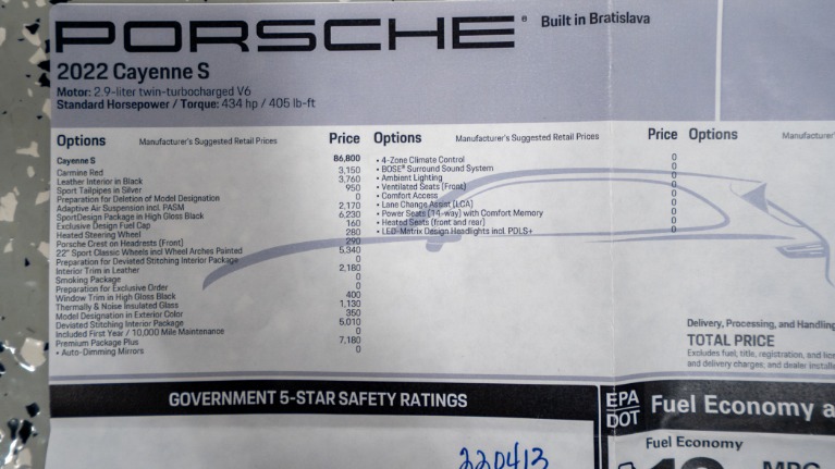 Used 2022 Porsche Cayenne S $39K IN OPTIONS! | Pompano Beach, FL