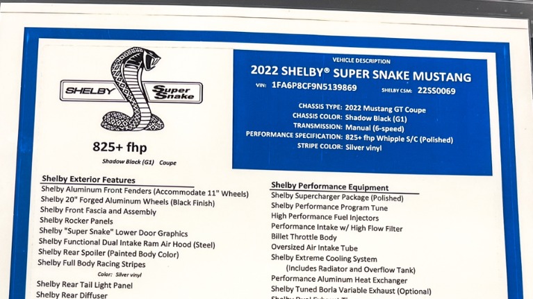 Used 2022 Ford Mustang Shelby Super Snake 825HP | Pompano Beach, FL