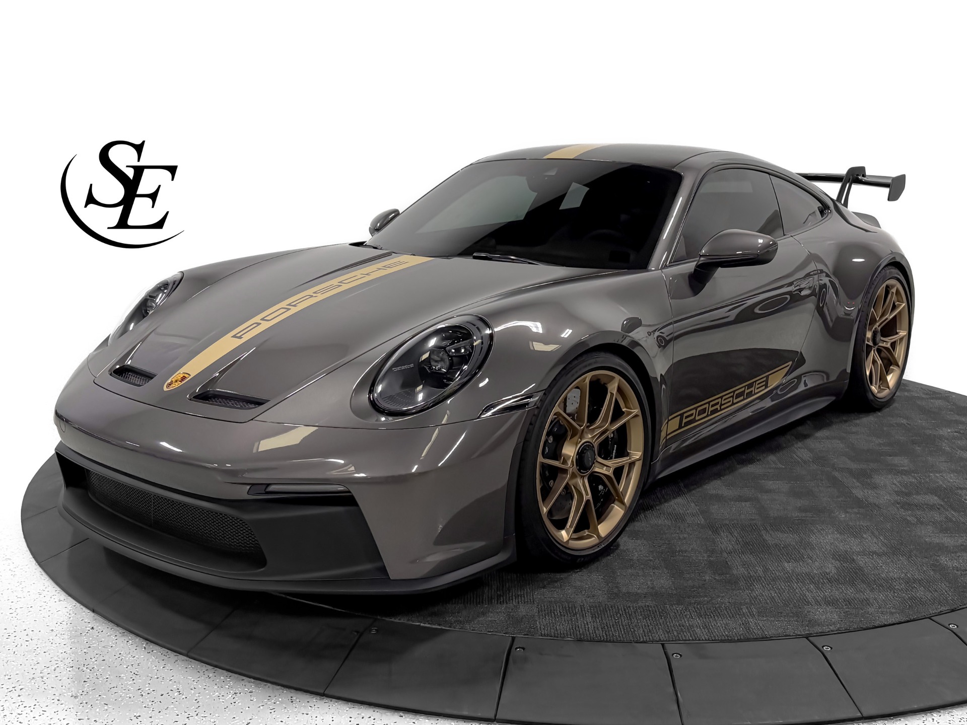 Gray (Agate Grey Metallic) 2022 Porsche 911 Coupe Rear-Wheel Drive Automatic