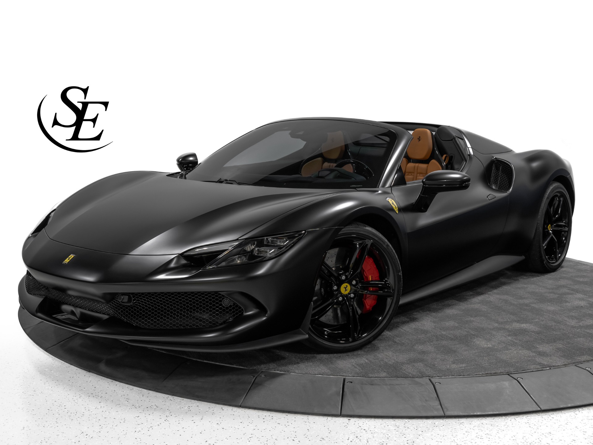 Black 2023 Ferrari 296 GTS Convertible Rear-Wheel Drive 8-Speed Automatic