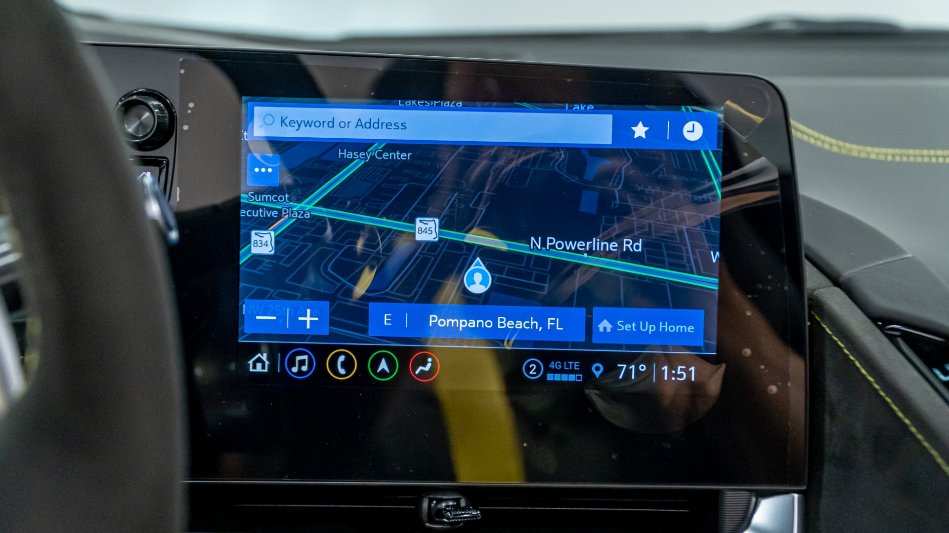 Ford F150 Lariat Blue Microfiber Screen Cleaner for Car Navigation